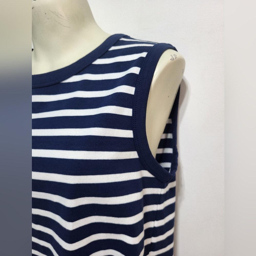NWT Fig Newport Sleeveless Top - White & Navy Stripped - Picture 3 of 7